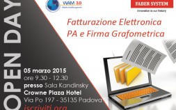 OPEN DAY 5.03.2015 A PADOVA: Fatturazione Elettronica a standard PA, Firma Grafometrica e Firma Elettronica Avanzata