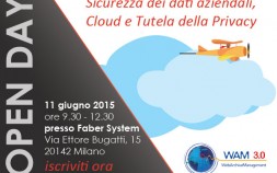 OPEN DAY SU SICUREZZA DEI DATI AZIENDALI, CLOUD E TUTELA DELLA PRIVACY