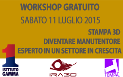 Workshop gratuito di stampa 3D