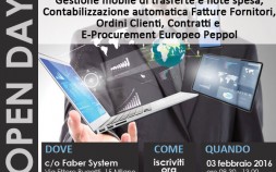 Gestione Mobile Note Spesa, Contabilizzazione automatica ciclo passivo e E-Procurement europeo PEPPOL.