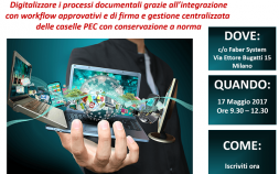 DIGITALIZZARE I PROCESSI DOCUMENTALI GRAZIE ALL'INTEGRAZIONE CON WORKFLOW APPROVATIVI E DI FIRMA E GESTIONE CENTRALIZZATA DELLE CASELLE PEC CON CONSERVAZIONE A NORMA