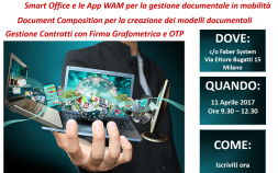 SMART OFFICE E LE APP DI WAM PER LA GESTIONE DOCUMENTALE MOBILE, DOCUMENT COMPOSITION E CONTRACT MANAGEMENT