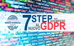 7 STEP PER ADEMPIERE AL NUOVO GDPR