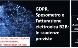 23.11.2017 - GDPR, SPESOMETRO E FATTURAZIONE ELETTRONICA B2B: LE SCADENZE PREVISTE