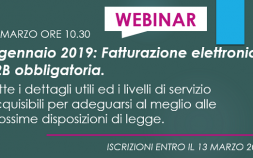 WEBINAR: 14.03.2018 - FATTURAZIONE ELETTRONICA B2B OBBLIGATORIA: LE SOLUZIONI DI FABER SYSTEM