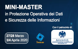 MINI-MASTER in Protezione Operativa dei Dati e Sicurezza delle Informazioni