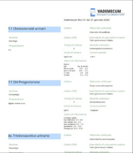 vademecum laboratorio di analisi