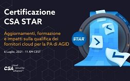 Certificazione CSA STAR: aggiornamenti, formazione e impatti sulla qualifica dei fornitori cloud per la PA di AGID