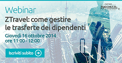 [Webinar] ZTravel: come gestire le trasferte dei dipendenti